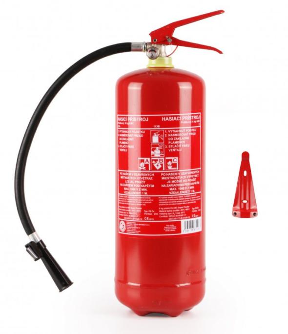 práškový hasiaci prístroj