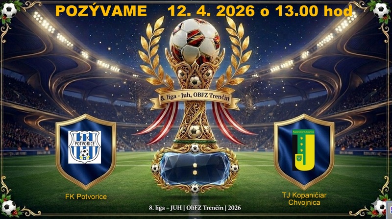 Pozvanie na majstrovský  futbalový zápas 1